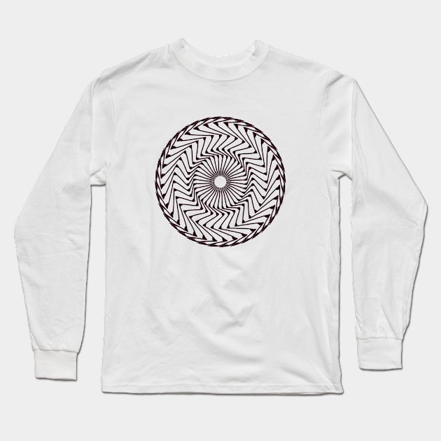 zig-zag mandala Long Sleeve T-Shirt by MiNuRa